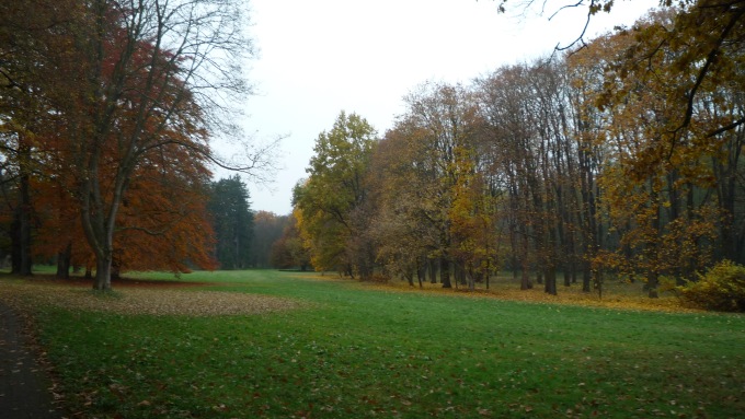 Podzimní zámecký park