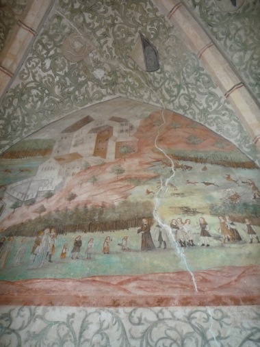 Freska v Zelené komnatě