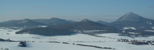 Panoráma Českého středohoří (viz České středohoří - Boreč)